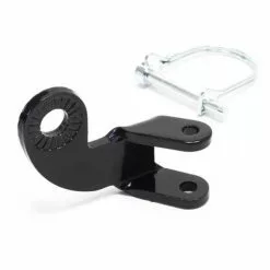 WILTEC Essieu Attelage Remorque Noir Pour Vélo Attache- Remorque Bicyclette Vélo Couché Vélo électrique