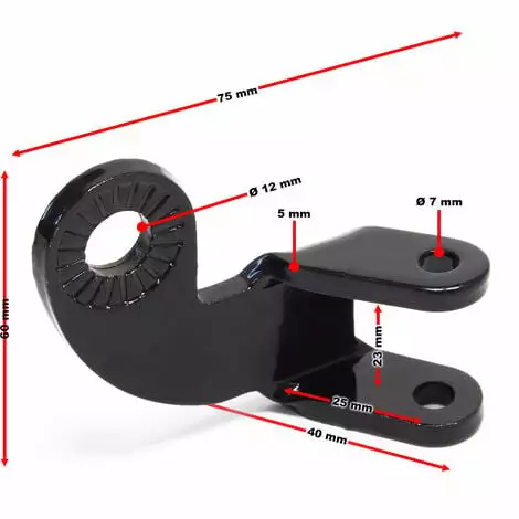 WILTEC Essieu Attelage Remorque Noir Pour Vélo Attache- Remorque Bicyclette Vélo Couché Vélo électrique 6 WILTEC Essieu Attelage Remorque Noir Pour Vélo Attache- Remorque Bicyclette Vélo Couché Vélo électrique – Image 4