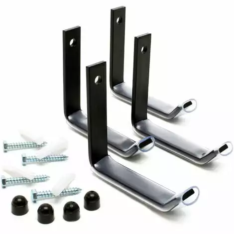 WILTEC Support Mural Pour 4 Pneus Accessoires Pour Roues Rayonnage Pneus Étagère Pour Pneus 3 WILTEC Support Mural Pour 4 Pneus Accessoires Pour Roues Rayonnage Pneus Étagère Pour Pneus