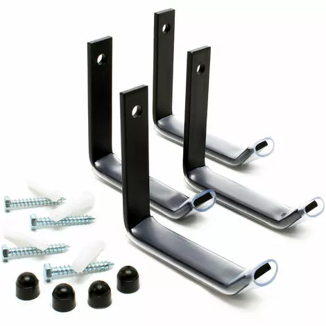 WILTEC Support Mural Pour 4 Pneus Accessoires Pour Roues Rayonnage Pneus Étagère Pour Pneus 4 WILTEC Support Mural Pour 4 Pneus Accessoires Pour Roues Rayonnage Pneus Étagère Pour Pneus – Image 2