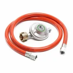 WILTEC Réducteur De Pression 50mbar Détendeur Avec Tuyau Propane De 100 Cm Pour Bouteille De Gaz 21,8x1,14L