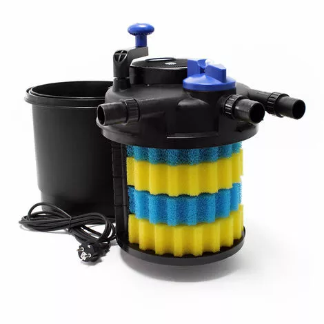 WILTEC SunSun CPF-5000 SET 8000l 11W UVC NEO6000 Pompe Tuyau Kit De Filtration 4 WILTEC SunSun CPF-5000 SET 8000l 11W UVC NEO6000 Pompe Tuyau Kit De Filtration – Image 2