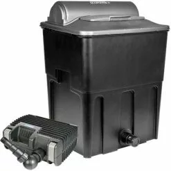 WILTEC Hozelock Ecopower PLUS Kit Filtre Bassin De 12000l 3500l/h Pompe Clarificateur UV 12W