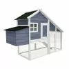 WILTEC Poulailler Avec Nichoir & Enclos Bois D’épicéa 1720x660x1200 Mm Grillage Bac à Crottes Galvanisé<br />   -Wiltec Boutique 31443722 1