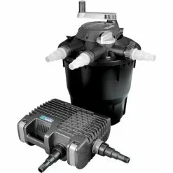 WILTEC Hozelock Bioforce Kit Filtre Pression Jusqu’à 18000L, Avec Aquaforce 6000L/h, UVC 36W