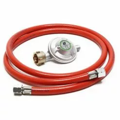 WILTEC Réducteur De Pression 50mbar Détendeur Avec Tuyau Propane De 150 Cm Pour Bouteille De Gaz 21,8x1,14L