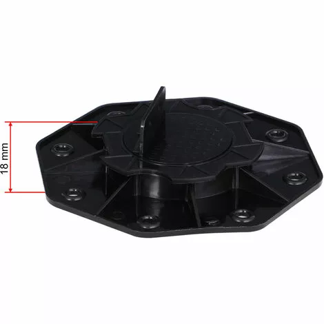 WILTEC XPOtool Plots De Fondation Charge 2700kg Pieds De Support Réglage Hauteur 18-30mm Lames Terrasse 6 WILTEC XPOtool Plots De Fondation Charge 2700kg Pieds De Support Réglage Hauteur 18-30mm Lames Terrasse – Image 4