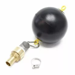 WILTEC Boule Flotteur En Kit 1 Pouce Pour Prélèvement Flottant Set De Flotteur Avec Filtre Vanne Douille