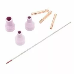 WILTEC Jeu De 10 Accessoires De Soudage Pour Les Torches De Soudage TIG, Y Compris Les Buses De Gaz. -Wiltec Boutique 31951986 4