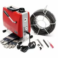 WILTEC Outil De Nettoyage De Tubes 390W 16mm 6 Spirales Nettoyant Déboucheur