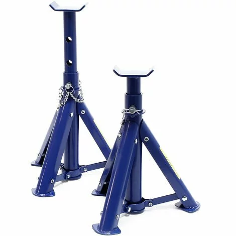 WILTEC Lot De 2 Chandelles De Levage Cric Pour Voiture (2 T Chacune) Chandelle De Calage Support De Montage 3 WILTEC Lot De 2 Chandelles De Levage Cric Pour Voiture (2 T Chacune) Chandelle De Calage Support De Montage