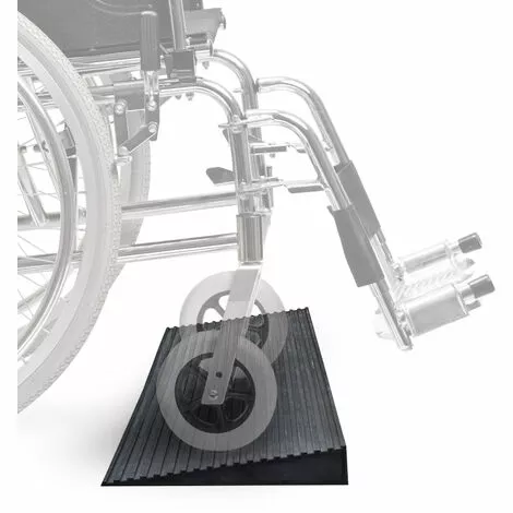 WILTEC Rampe De Seuil 16 Mm X 1000 Mm En Caoutchouc Noir Rampe D’accès Charge Importante Fauteuil Roulant 5 WILTEC Rampe De Seuil 16 Mm X 1000 Mm En Caoutchouc Noir Rampe D’accès Charge Importante Fauteuil Roulant – Image 3