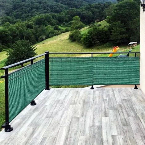 WILTEC Bâche De Clôture 1,8 × 25 M, Verte, Brise-vue Pour Clôtures, Balcons Et Jardins, Tissu En PE-HD Stabilisé Aux Rayons UV 6 WILTEC Bâche De Clôture 1,8 × 25 M, Verte, Brise-vue Pour Clôtures, Balcons Et Jardins, Tissu En PE-HD Stabilisé Aux Rayons UV – Image 4