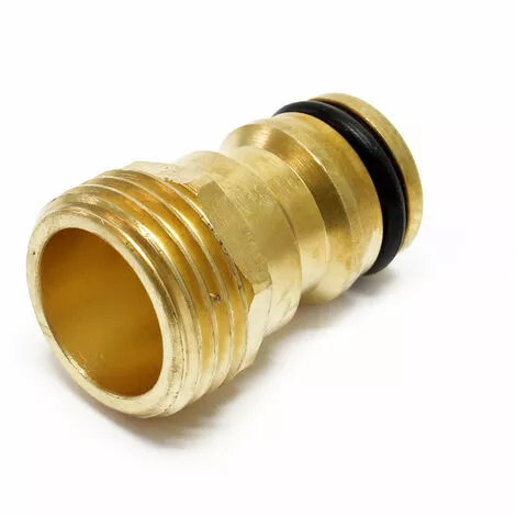 WILTEC Raccord De Tuyau Laiton 20,95mm (1/2") Filetage Mâle Raccord Rapide Système D’encliquetage 16mm 4 WILTEC Raccord De Tuyau Laiton 20,95mm (1/2") Filetage Mâle Raccord Rapide Système D’encliquetage 16mm – Image 2