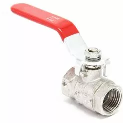 WILTEC Vanne à Sphère Levier En Laiton PN25 (25 Bars) 2x 19.17mm (1/2") Filetage Femelle Vanne à Boisseau