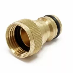 WILTEC Raccord De Tuyau Clic Laiton 19.17mm (1/2") Filetage Femelle Raccord Rapide Système D’encliquetage 16mm -Wiltec Boutique 36838086 2