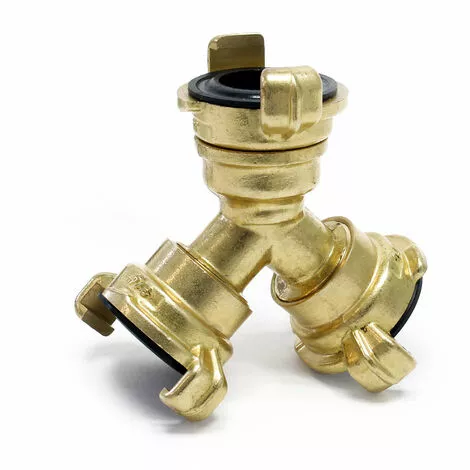 WILTEC Distributeur En Y Avec Raccords Rapides à Griffes 2× 26,44 Mm (3/4″) En Laiton 3 WILTEC Distributeur En Y Avec Raccords Rapides à Griffes 2× 26,44 Mm (3/4″) En Laiton