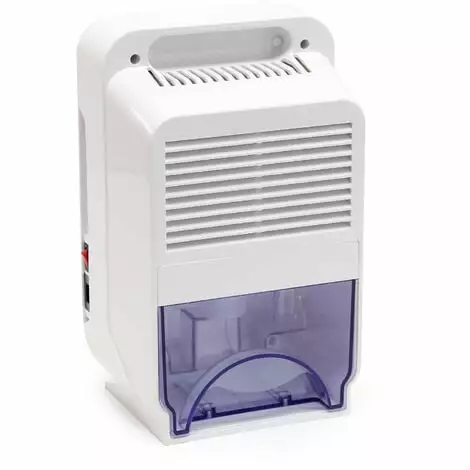 WILTEC Déshumidificateur Réservoir 1,3l Pour Des Pièces Jusqu'à 20m² Blanc Effet Peltier Arrêt Automatique 3 WILTEC Déshumidificateur Réservoir 1,3l Pour Des Pièces Jusqu'à 20m² Blanc Effet Peltier Arrêt Automatique