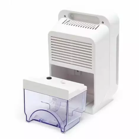 WILTEC Déshumidificateur Réservoir 1,3l Pour Des Pièces Jusqu'à 20m² Blanc Effet Peltier Arrêt Automatique 5 WILTEC Déshumidificateur Réservoir 1,3l Pour Des Pièces Jusqu'à 20m² Blanc Effet Peltier Arrêt Automatique – Image 3