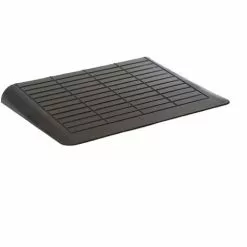 WILTEC Rampe De Seuil 3 Bordures Inclinées, 65mm, 2500 Kg Capacité De Charge, Rampe Pour Fauteuil Roulant
