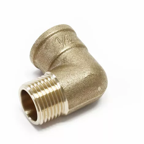 WILTEC Coude 90° Laiton Filetage Mâle 20,95mm (1/2") Femelle 19,17mm (1/2") Pour Le Raccordement De Tuyaux 4 WILTEC Coude 90° Laiton Filetage Mâle 20,95mm (1/2") Femelle 19,17mm (1/2") Pour Le Raccordement De Tuyaux – Image 2