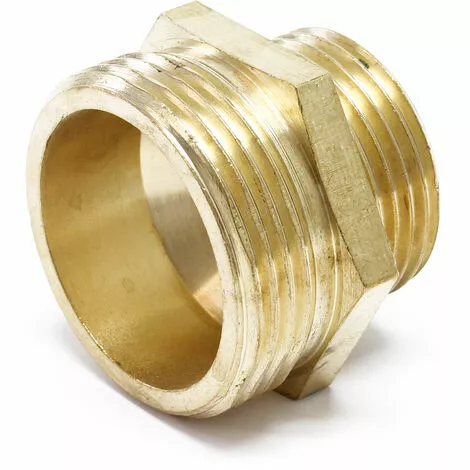 WILTEC Embout Fileté En Laiton Mamelon Réducteur Filetage De Tuyau 41,91mm (1 1/4″) FE 33,25mm (1″) FE 4 WILTEC Embout Fileté En Laiton Mamelon Réducteur Filetage De Tuyau 41,91mm (1 1/4″) FE 33,25mm (1″) FE – Image 2