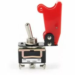 WILTEC Bouton D'arrêt D'urgence, 20A / 12V, Knock-Out En Rouge ON-OFF-ON -Wiltec Boutique 37279780 3