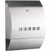 WILTEC Boîte Aux Lettres Avec Porte-journaux V32 Boîte Postale Murale Acier Inox Boîte Aux Lettres Argentée -Wiltec Boutique 37327380 1