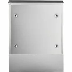 WILTEC Boîte Aux Lettres Avec Porte-journaux V32 Boîte Postale Murale Acier Inox Boîte Aux Lettres Argentée -Wiltec Boutique 37327380 4