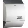 WILTEC Boîte Aux Lettres Avec Porte-journaux V33 Boîte Postale Murale Acier Inox Boîte Aux Lettres Argentée -Wiltec Boutique 37327416 1