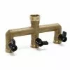 WILTEC Collecteur à 3 Voies Réglable 1x24.66 (3/4") 3x26.44 (3/4") Robinet D’arrêt 12 Bars -Wiltec Boutique 38894715 1