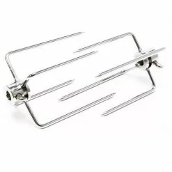 WILTEC Fourchettes Pour Tournebroche Lot De 2 Fourches à Viande Pour Rôtisserie Tournebroche