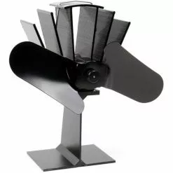 WILTEC Ventilateur De Poêle à Bois 2 Pales 70-350°C Autoalimentation Thermique Par Chaleur Sans Courant