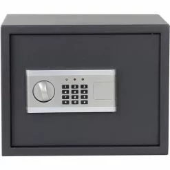 WILTEC Coffre-fort électronique Mural 380x300x300mm Serrure à Combinaison Alarme Double Boulon En Acier -Wiltec Boutique 39952200 5