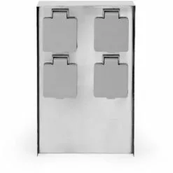 WILTEC 4-Multiprise De Jardin Usage Extérieur Forme Carrée 4 Voies Acier Fin 230V Borne Indice IP54 10 WILTEC 4-Multiprise De Jardin Usage Extérieur Forme Carrée 4 Voies Acier Fin 230V Borne Indice IP54 -Wiltec Boutique 40117343 4