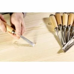 WILTEC Kit De Fers à Sculpter 12 Pcs. Pour Sculpture De Bois Avec Fer Plat & Gouge En Acier -Wiltec Boutique 43637975 3