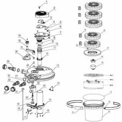 WILTEC Pièce Détachée: SunSun CPF-10000 Filtre De Bassin à Pression Éponge Bleu 7 WILTEC Pièce Détachée: SunSun CPF-10000 Filtre De Bassin à Pression Éponge Bleu -Wiltec Boutique 4438623 3