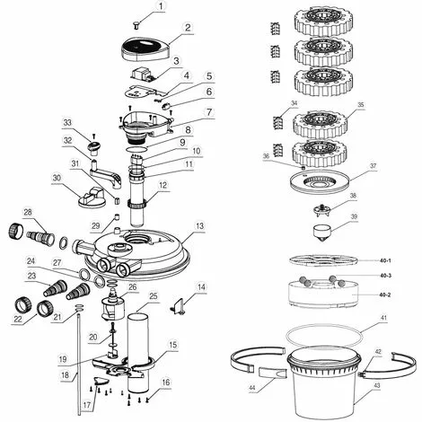 WILTEC Pièce Détachée: SunSun CPF-10000 Filtre De Bassin à Pression Éponge Bleu 5 WILTEC Pièce Détachée: SunSun CPF-10000 Filtre De Bassin à Pression Éponge Bleu – Image 3