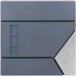 WILTEC Boîte Aux Lettres Avec Porte-journaux V48 Boîte Postale Murale Acier Inox Boîte Aux Lettres Gris Anthracite 10 WILTEC Boîte Aux Lettres Avec Porte-journaux V48 Boîte Postale Murale Acier Inox Boîte Aux Lettres Gris Anthracite -Wiltec Boutique 45229436 4