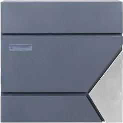 WILTEC Boîte Aux Lettres Avec Porte-journaux V44 Boîte Postale Murale Acier Inox Boîte Aux Lettres Gris Anthracite 10 WILTEC Boîte Aux Lettres Avec Porte-journaux V44 Boîte Postale Murale Acier Inox Boîte Aux Lettres Gris Anthracite -Wiltec Boutique 45229495 4