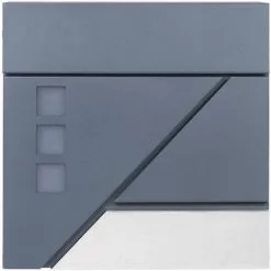 WILTEC Boîte Aux Lettres Avec Porte-journaux V39 Boîte Postale Murale Acier Inox Boîte Aux Lettres Gris Anthracite 10 WILTEC Boîte Aux Lettres Avec Porte-journaux V39 Boîte Postale Murale Acier Inox Boîte Aux Lettres Gris Anthracite -Wiltec Boutique 45434876 4