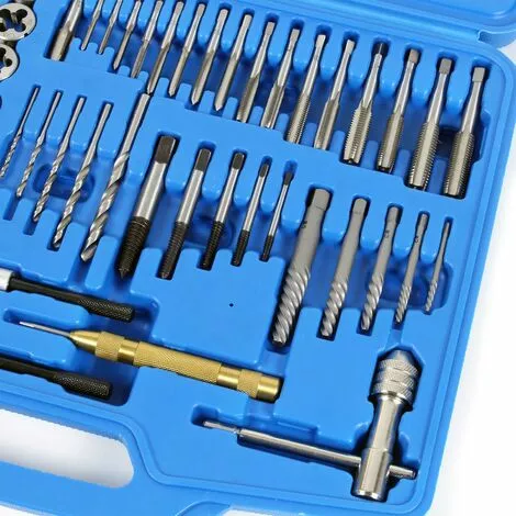 WILTEC XPOtool Jeu De Tarauds 56-pcs. M3-M12 Taraudeur Filière Métrique Filetage Extérieur /intérieur 5 WILTEC XPOtool Jeu De Tarauds 56-pcs. M3-M12 Taraudeur Filière Métrique Filetage Extérieur /intérieur – Image 3