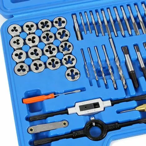 WILTEC XPOtool Jeu De Tarauds 56-pcs. M3-M12 Taraudeur Filière Métrique Filetage Extérieur /intérieur 6 WILTEC XPOtool Jeu De Tarauds 56-pcs. M3-M12 Taraudeur Filière Métrique Filetage Extérieur /intérieur – Image 4