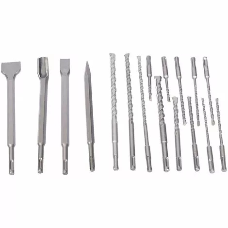 WILTEC XPOtool SDS Plus 17 Forets à Pierre Et Burins Forets Pour Marteau Perforateur Pour Maçonnerie, Béton 5 WILTEC XPOtool SDS Plus 17 Forets à Pierre Et Burins Forets Pour Marteau Perforateur Pour Maçonnerie, Béton – Image 3