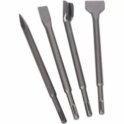 WILTEC XPOtool SDS Plus Lot De 4 Burins Burin Plat Burin Pointu Gouge Pour Marteau Perforateur Maçonnerie Béton -Wiltec Boutique 45920831 2