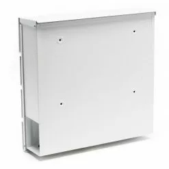 WILTEC Designer Boîte Aux Lettres Boîte Aux Lettres V15 Blanc Temps De Journaux Boîte Postale Enduit De Poudre -Wiltec Boutique 4616647 4