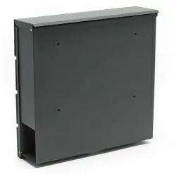 WILTEC Designer Boîte Aux Lettres Boîte Aux Lettres V15 Anthracite Temps De Journaux Boîte Postale Enduit De Poudre -Wiltec Boutique 4616651 4