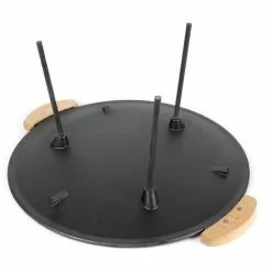 WILTEC Dutch Oven Plaque Gril De Barbecue Ronde Fonte Ø44cm Poignée Bois Jeu 2 Pieds 20cm+32cm Plancha 11 WILTEC Dutch Oven Plaque Gril De Barbecue Ronde Fonte Ø44cm Poignée Bois Jeu 2 Pieds 20cm+32cm Plancha -Wiltec Boutique 46179386 5