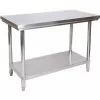 WILTEC Table De Travail En Acier Inoxydable Table De Jardin 120 X 60 X 85 Cm