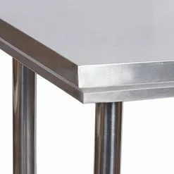 WILTEC Table De Travail En Acier Inoxydable Avec Rebord De Protection 100 X 60 X 85 Cm -Wiltec Boutique 4634969 3